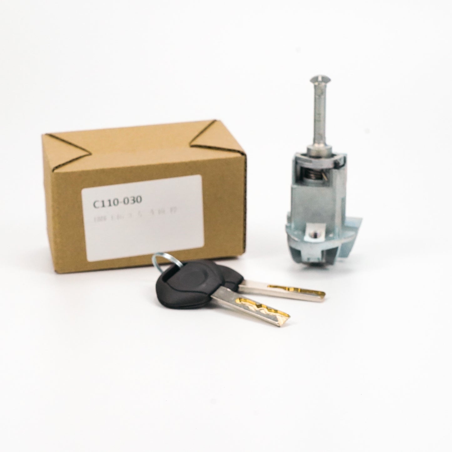 Left Driver Door Lock Cylinder Barrel Assembly With 2 Keys For BMW E46 3 Series Generic