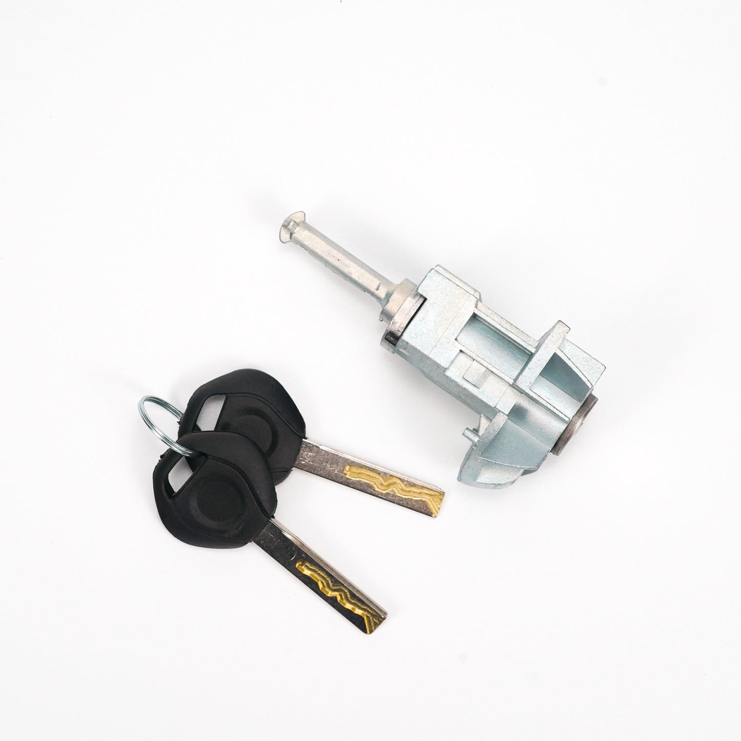 Left Driver Door Lock Cylinder Barrel Assembly With 2 Keys For BMW E46 3 Series Generic