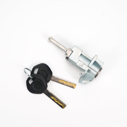 Left Driver Door Lock Cylinder Barrel Assembly With 2 Keys For BMW E46 3 Series Generic