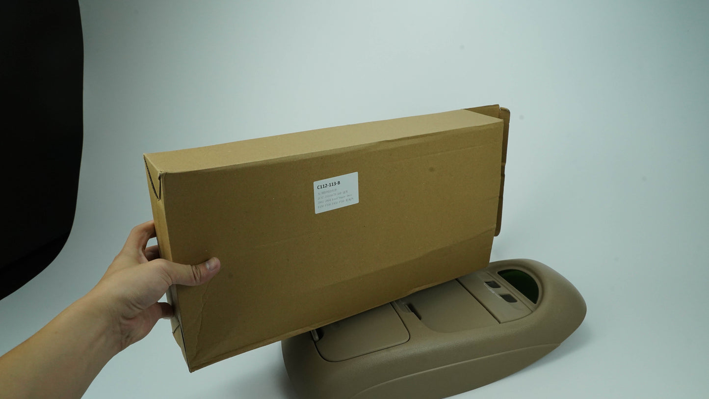 For 2002-2004 Ford F250 Super Duty Tan Overhead Console Assembly Without Sunroof Generic