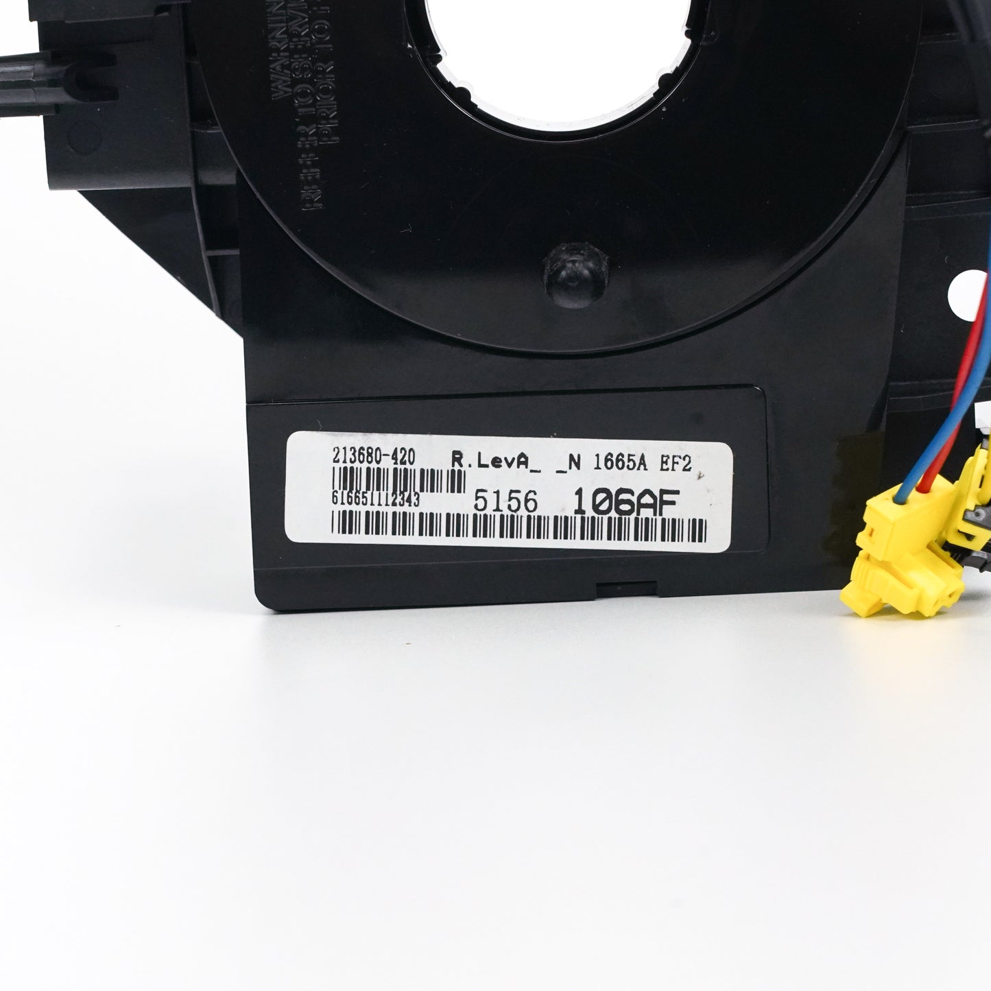 Black Plastic Steering Wheel Clock Spring with Angle Sensor For 2007 2018 Jeep Chrysler Models 56046534 5156106AF Generic