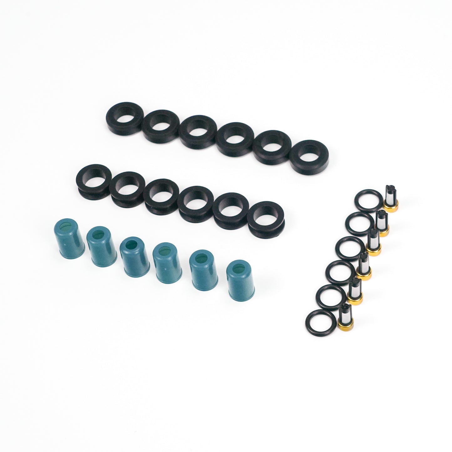 For Toyota 3VZE 1988-1995 3.0L Generic 6pcs Fuel Injectors Repair Seal Rebuild Kit Generic