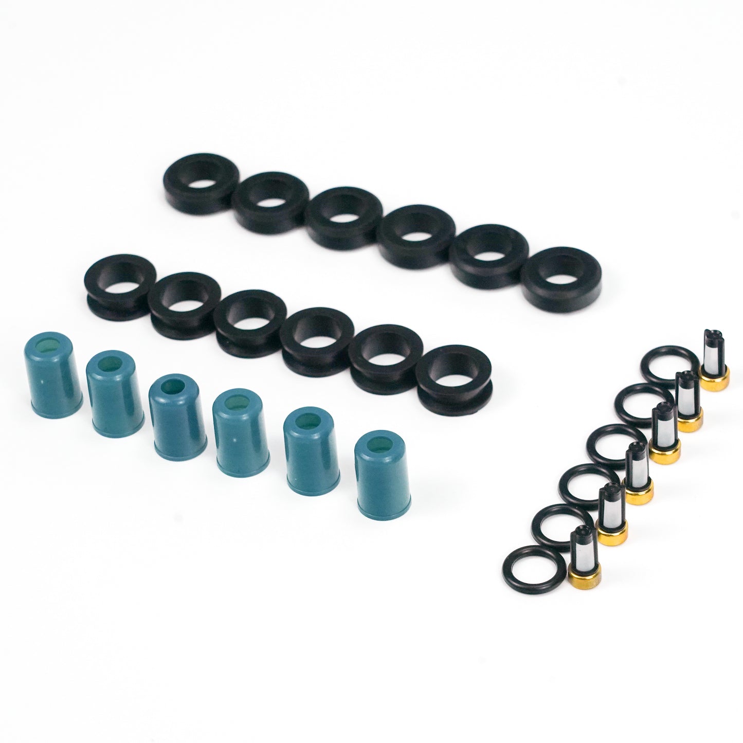 For Toyota 3VZE 1988-1995 3.0L Generic 6pcs Fuel Injectors Repair Seal Rebuild Kit Generic