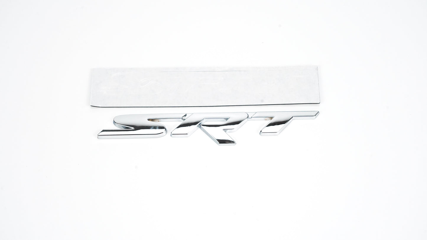 Silver SRT Rear Tailgate Decal Emblem For Dodge Durango Charger Challenger Trunk Lid Generic