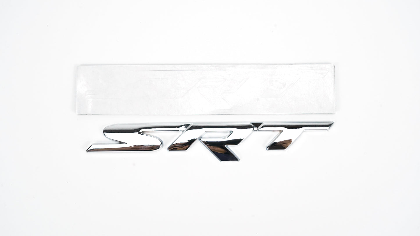 Silver SRT Rear Tailgate Decal Emblem For Dodge Durango Charger Challenger Trunk Lid Generic