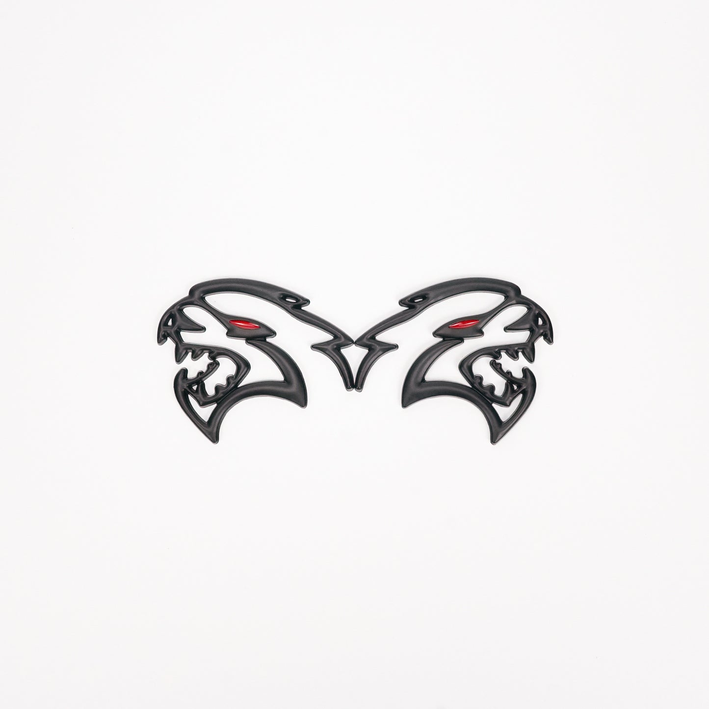 2x Black Hellcat Fender Emblem For Dodge Durango/Charger/Challenger SRT Styling Generic