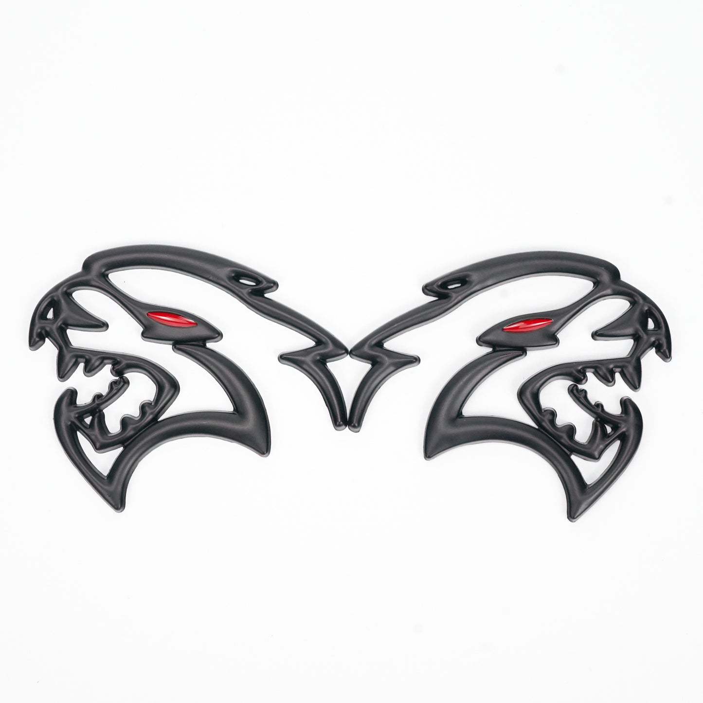 2x Black Hellcat Fender Emblem For Dodge Durango/Charger/Challenger SRT Styling Generic