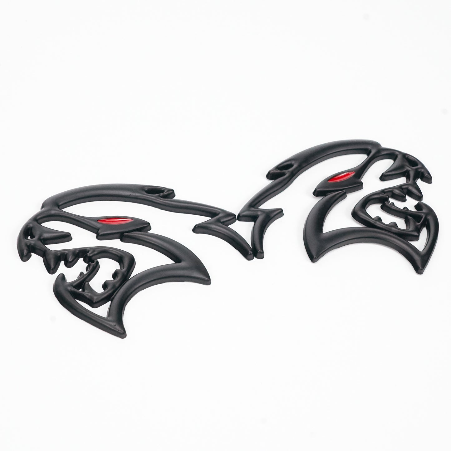 2x Black Hellcat Fender Emblem For Dodge Durango/Charger/Challenger SRT Styling Generic