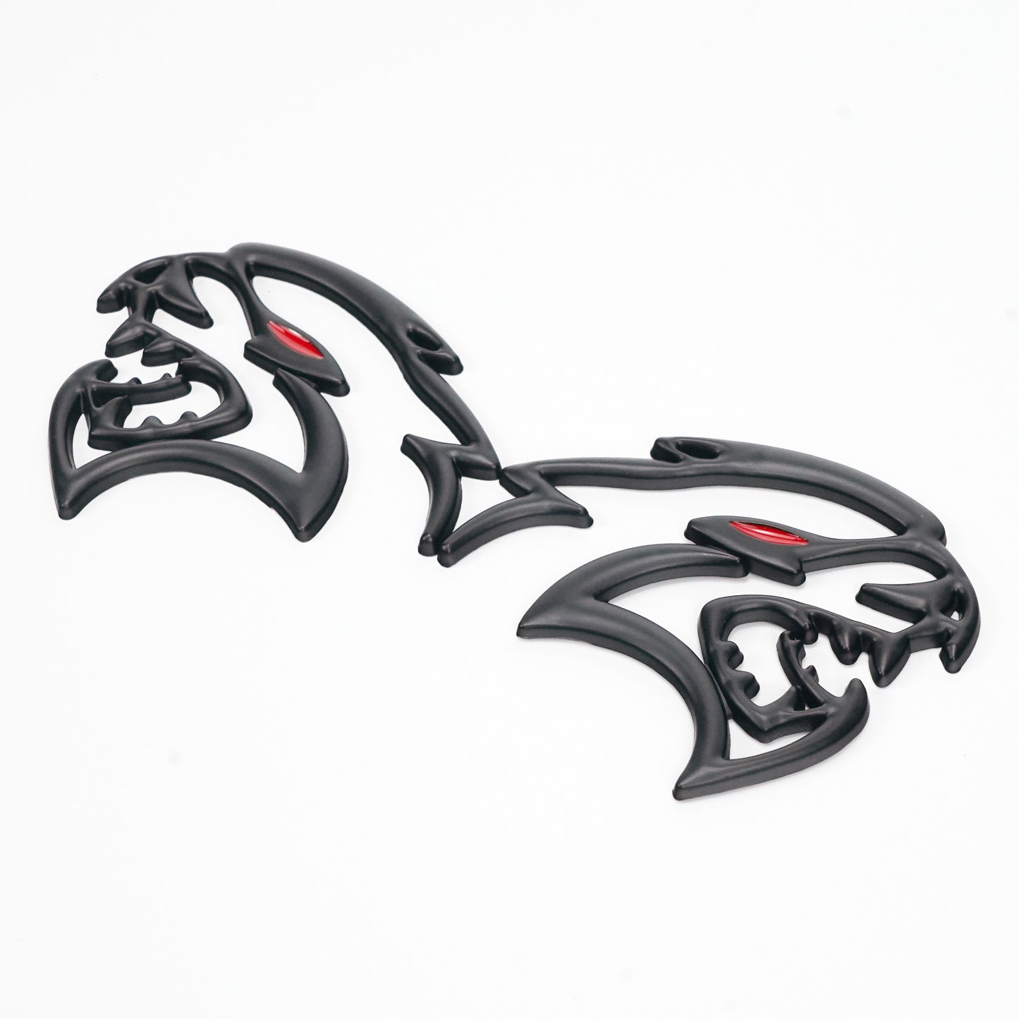 2x Black Hellcat Fender Emblem For Dodge Durango/Charger/Challenger SRT Styling Generic