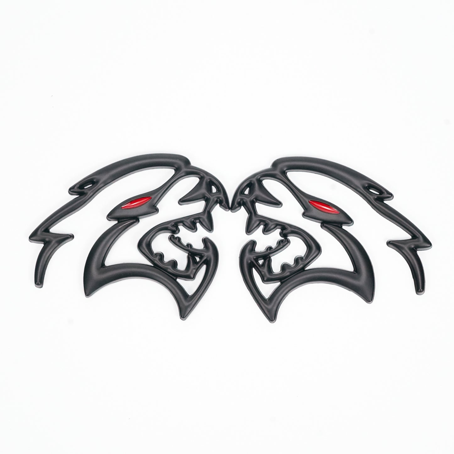 2x Black Hellcat Fender Emblem For Dodge Durango/Charger/Challenger SRT Styling Generic
