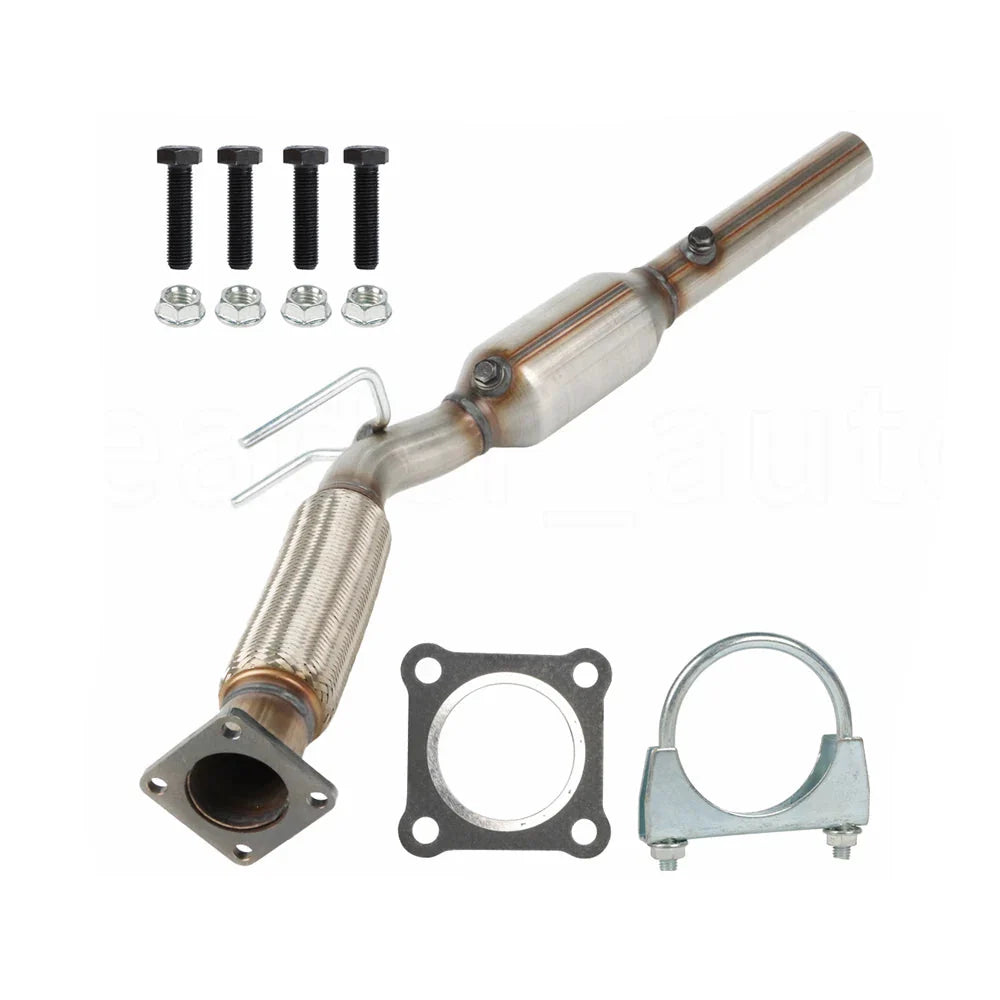 2005-2014 VW Jetta 2.5L Catalytic Converter & Flex Pipe Set w/Installation Accessories