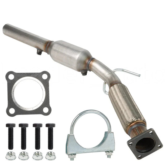 2005-2014 VW Jetta 2.5L Catalytic Converter & Flex Pipe Set w/Installation Accessories